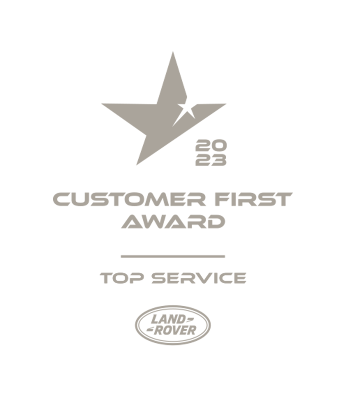 Customer First Award - Top Service - Land Rover